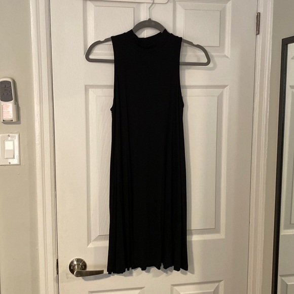 Silence and Noise black mock neck sleeveless dress, black, xs - Picture 1 of 5
